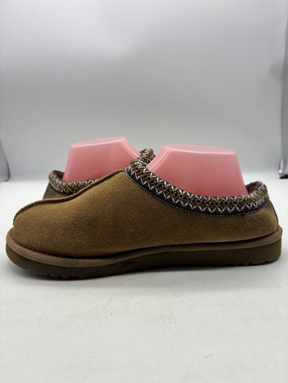 UGG Tasman 5955 Classic Chestnut Suede Sheepskin Wool Slippers Women's Size 8 - Picture 6 of 13